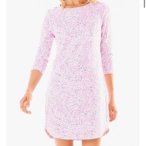 Mahi Gold Hinckley Dress in Coastline Peony Pink XS